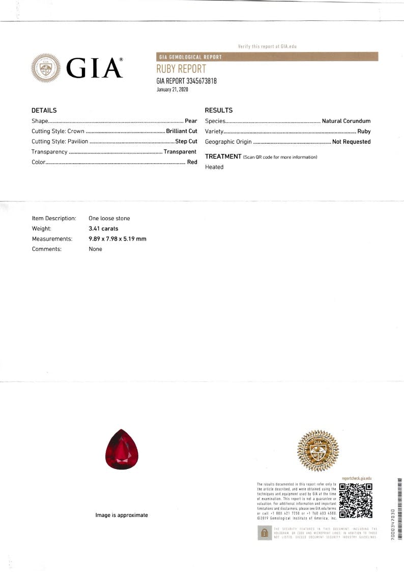 Mozambique Ruby 3.41 ct