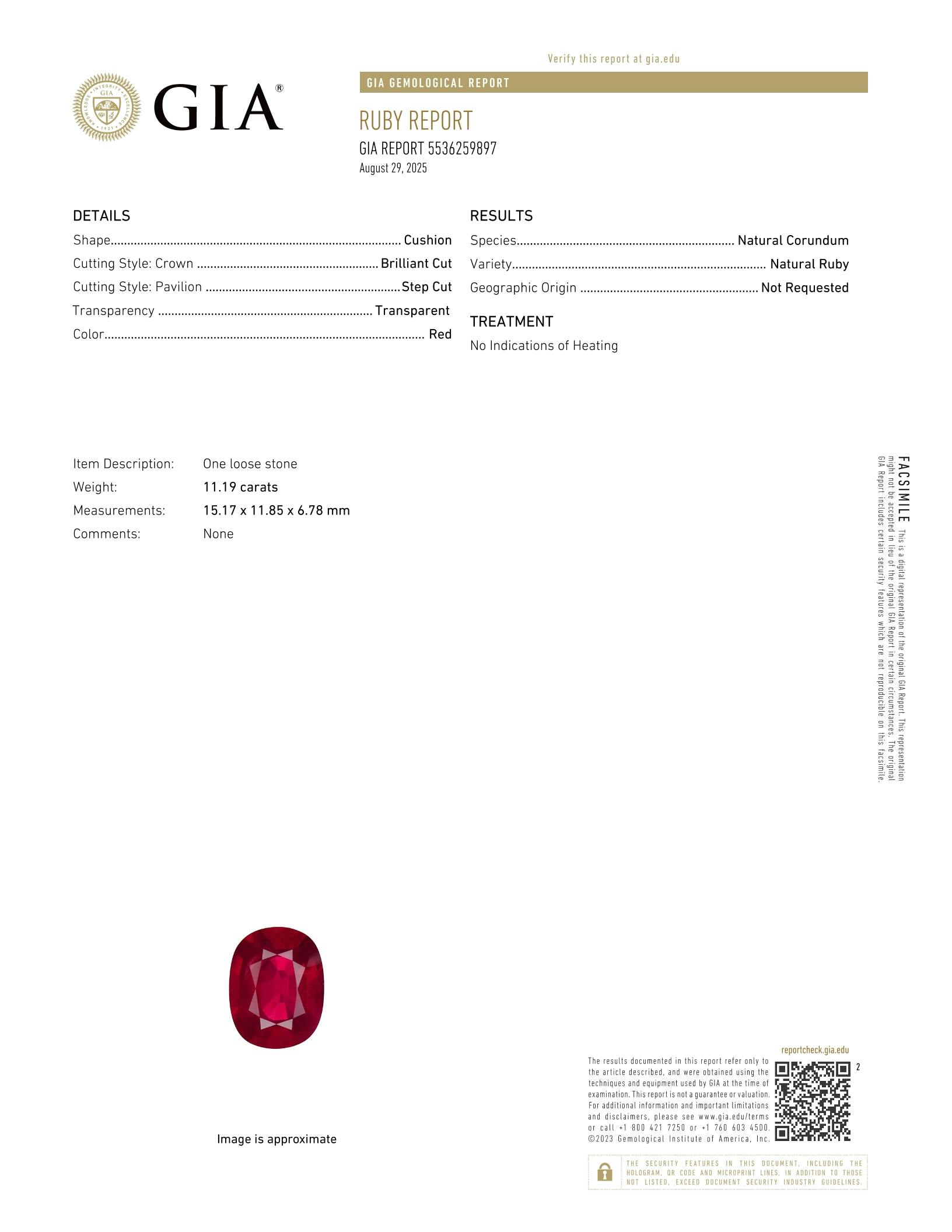 Mozambique Ruby 10.40 ct