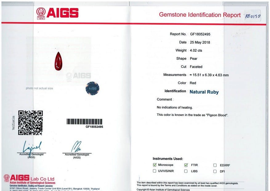 Mozambique Ruby 4.02 ct