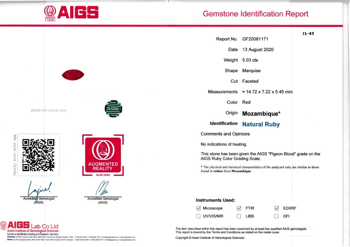 Mozambique Ruby 5.03 ct