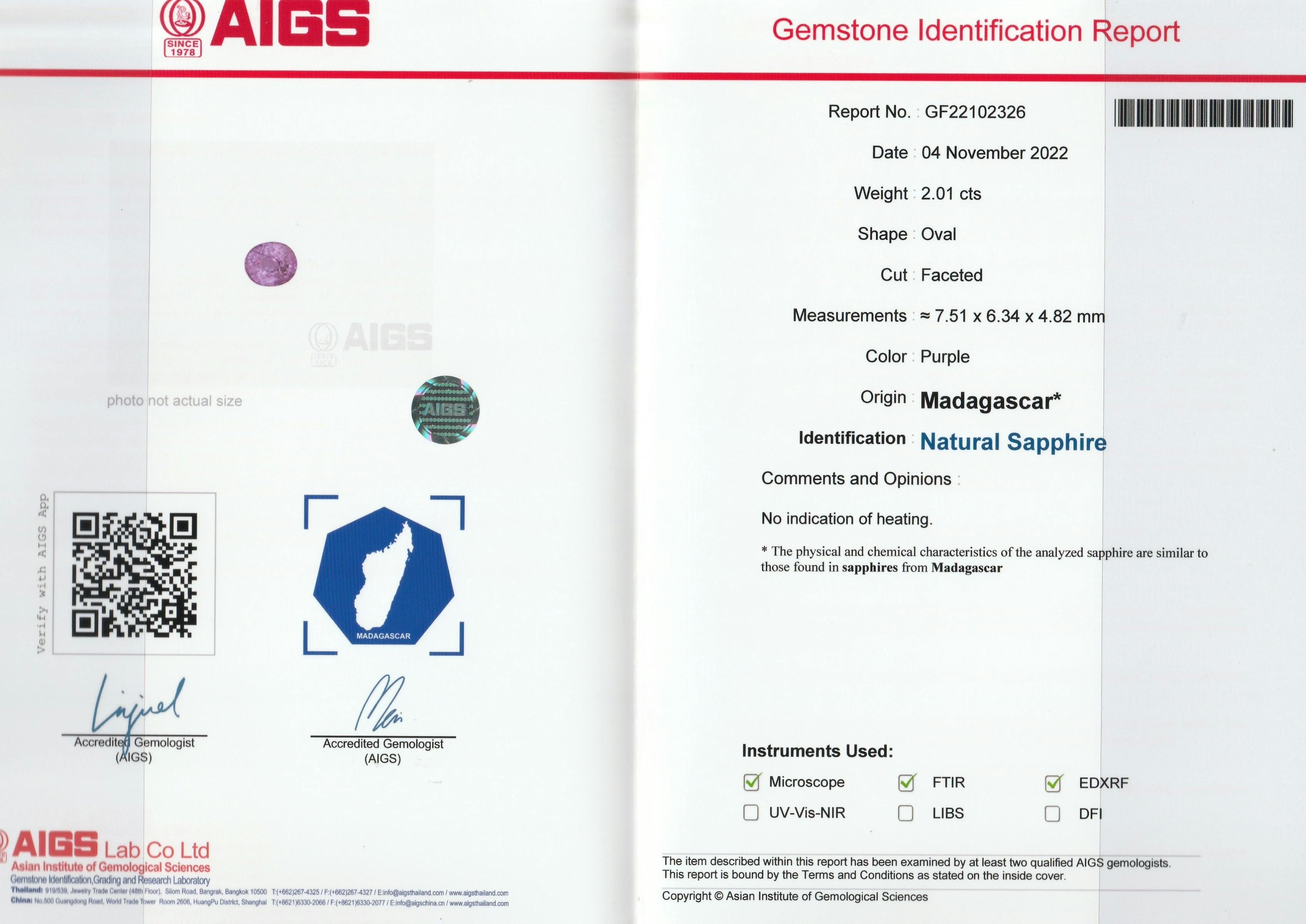 Pink Sapphire 2.01 ct