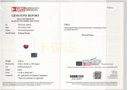 Mozambique Ruby 3.06 ct