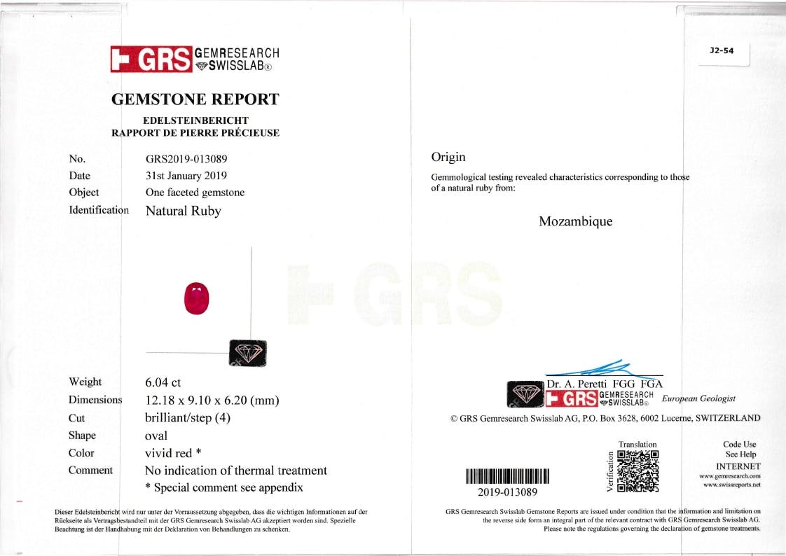 Mozambique Ruby 6.04 ct