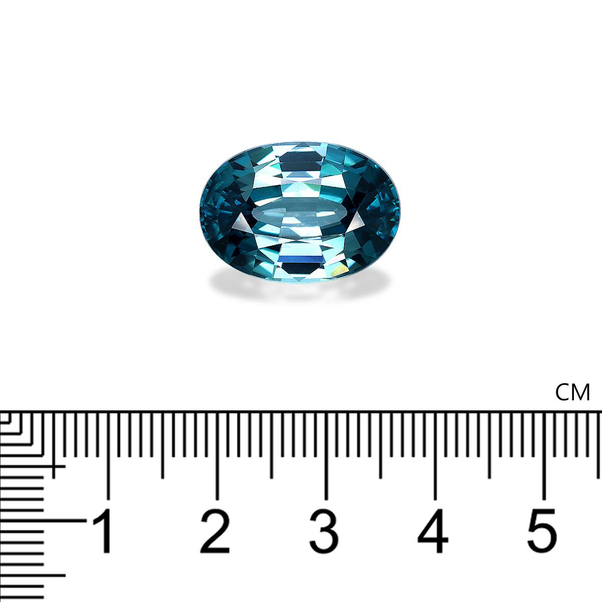 Blue Zircon 21.89 ct