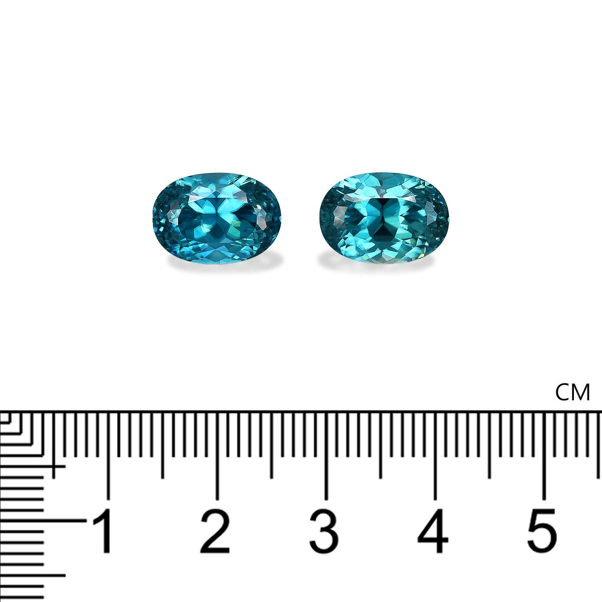 Blue Zircon 17.53 ct
