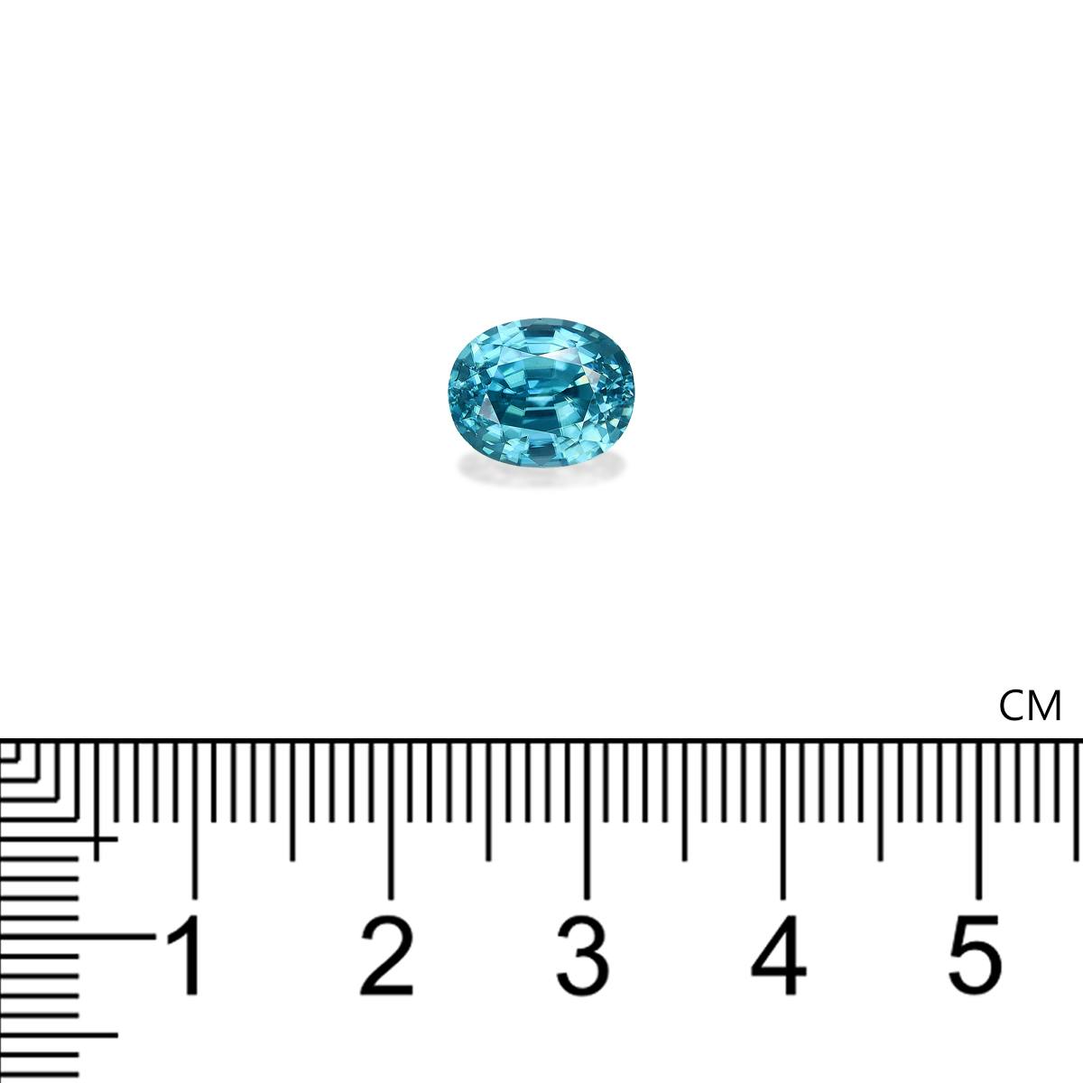 Blue Zircon 4.95 ct