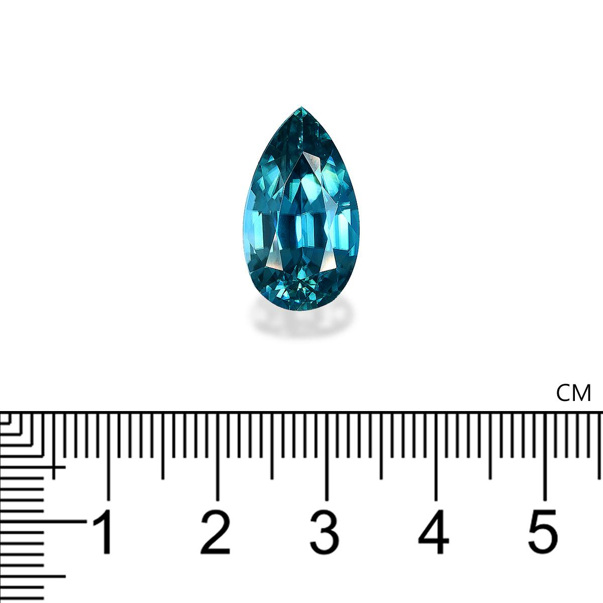 Blue Zircon 22.13 ct