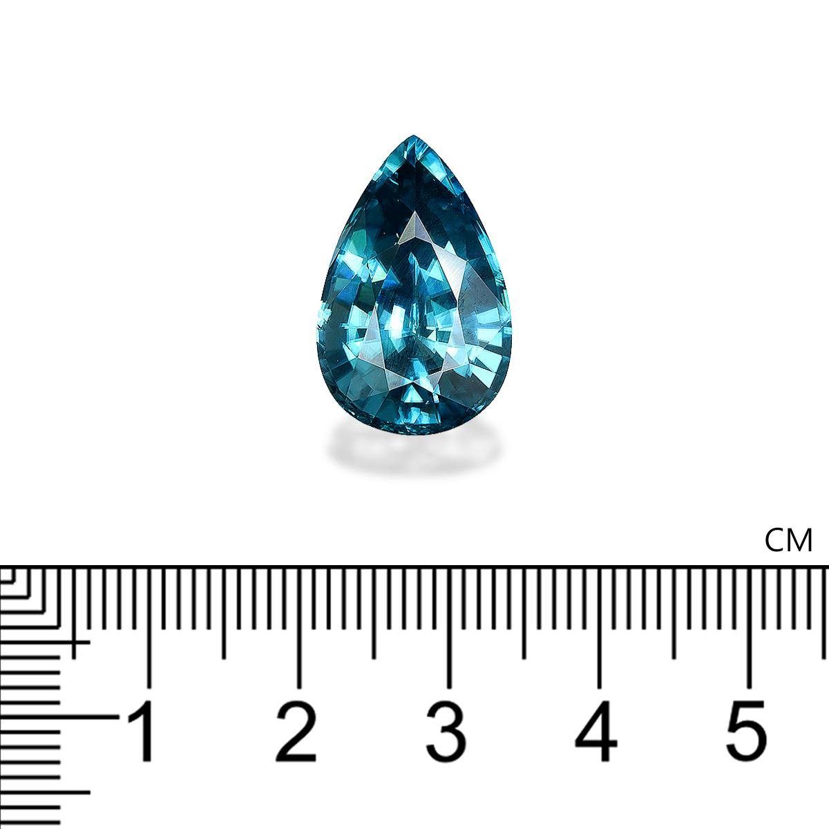 Blue Zircon 22.63 ct