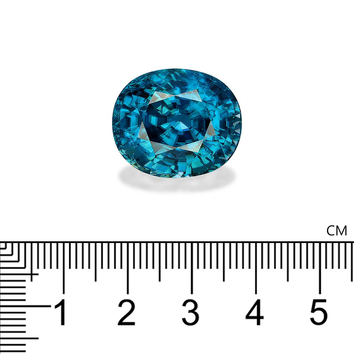 Blue Zircon 50.55 ct