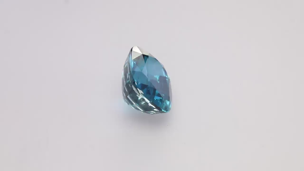 Blue Zircon 27.63 ct