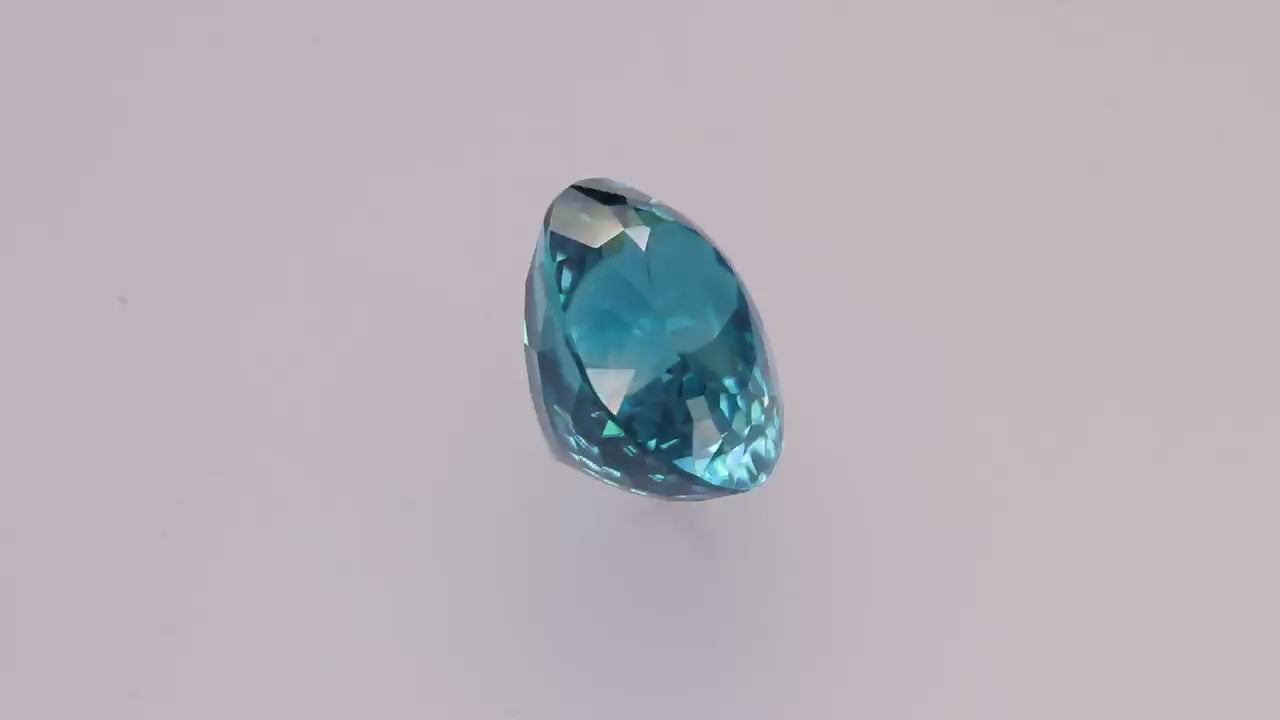 Blue Zircon 10.27 ct