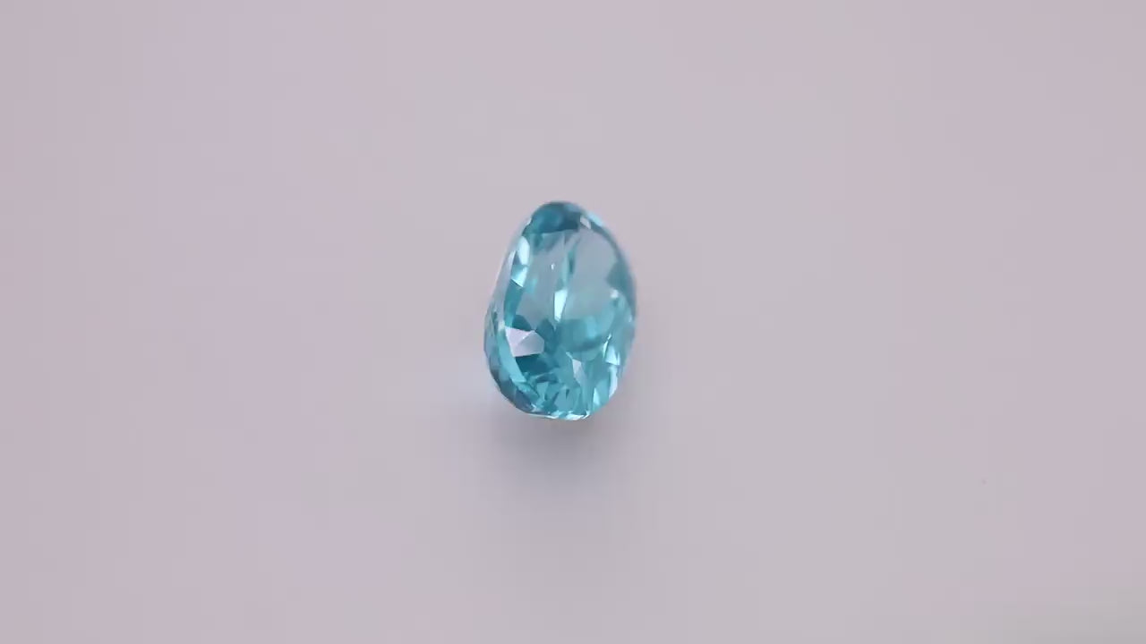 Blue Zircon 7.26 ct