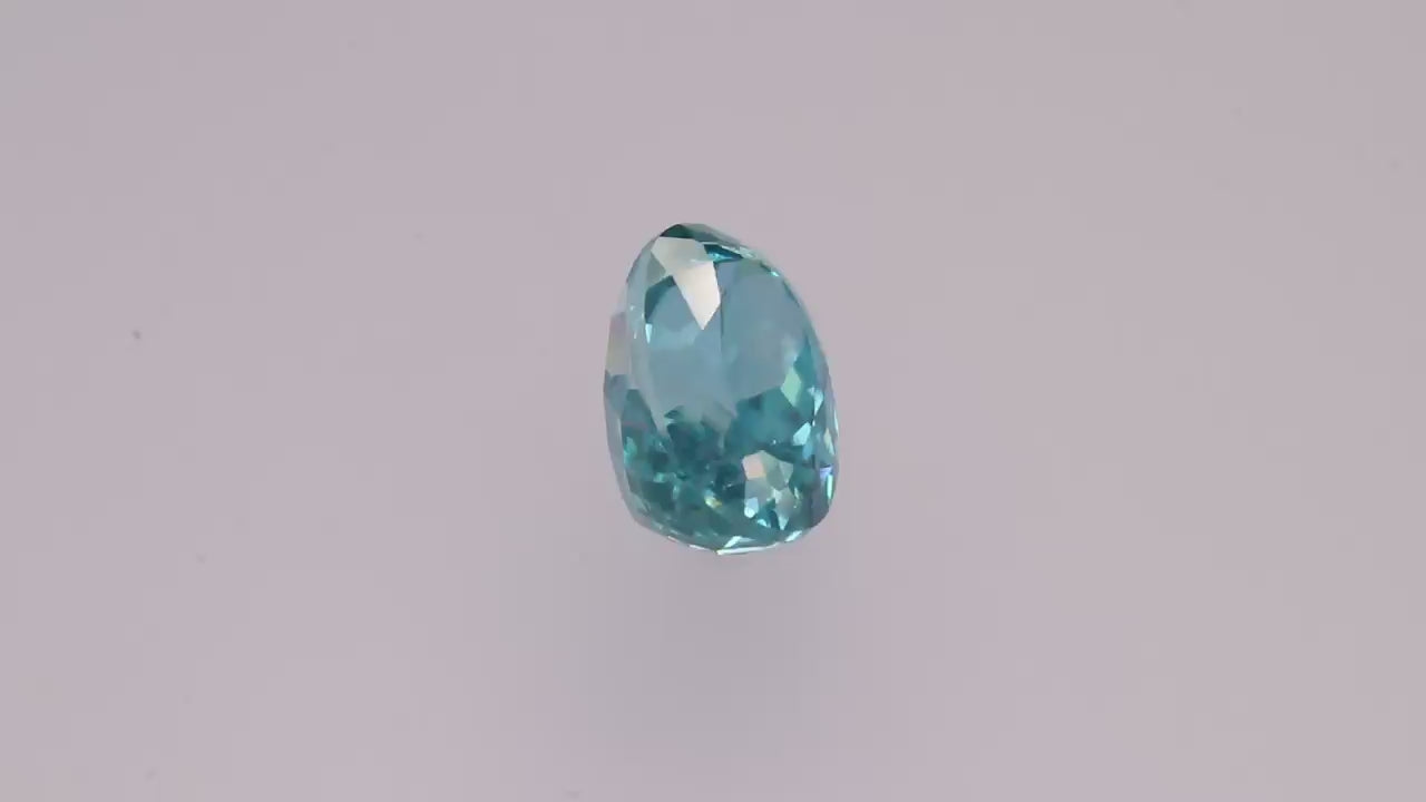 Blue Zircon 5.07 ct
