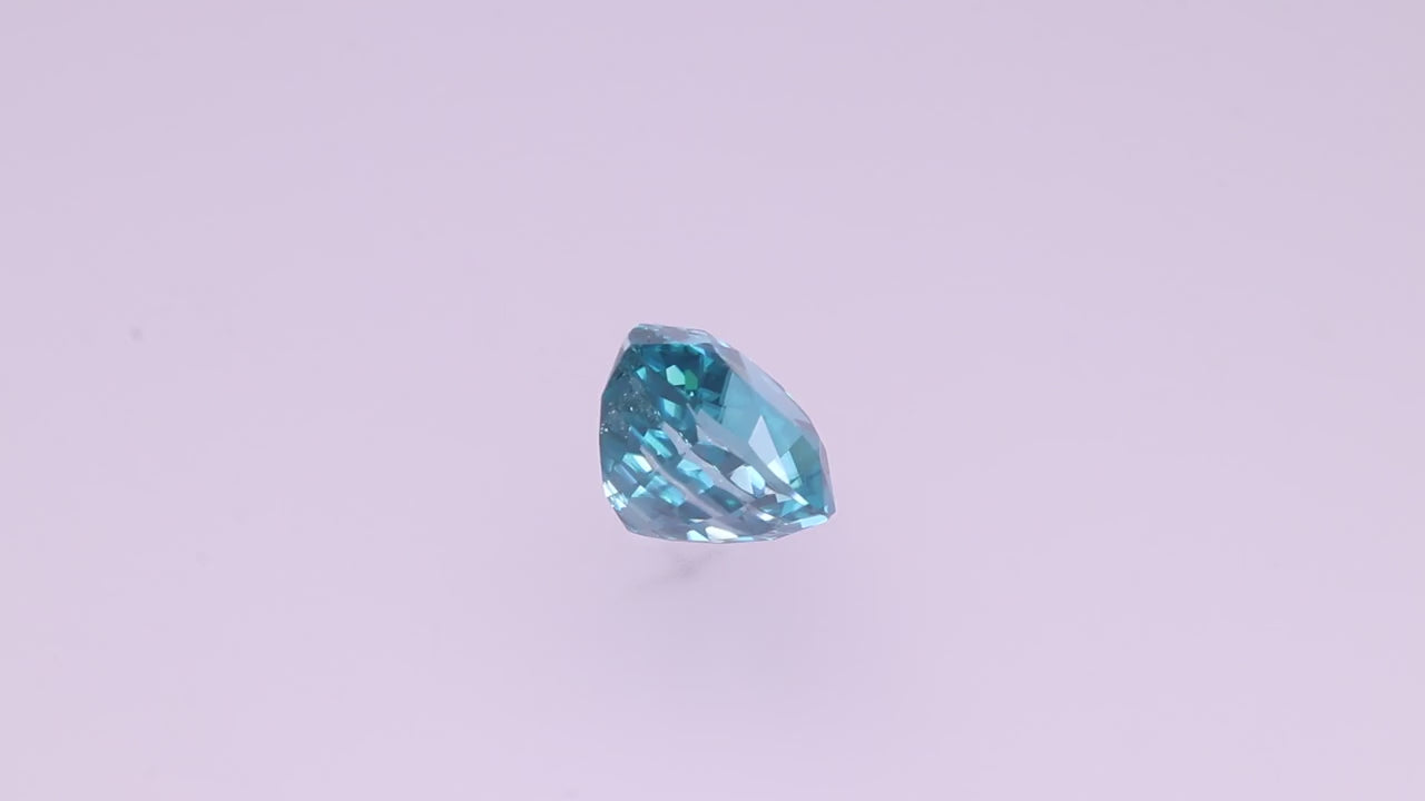 Blue Zircon 8.08 ct