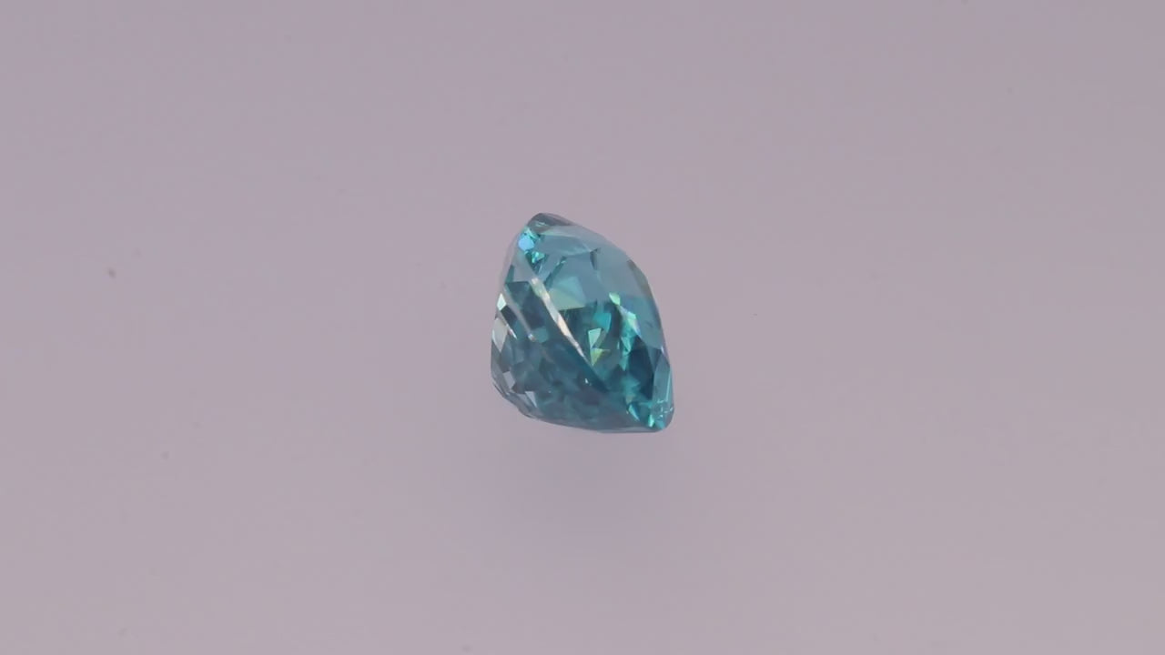 Blue Zircon 7.31 ct