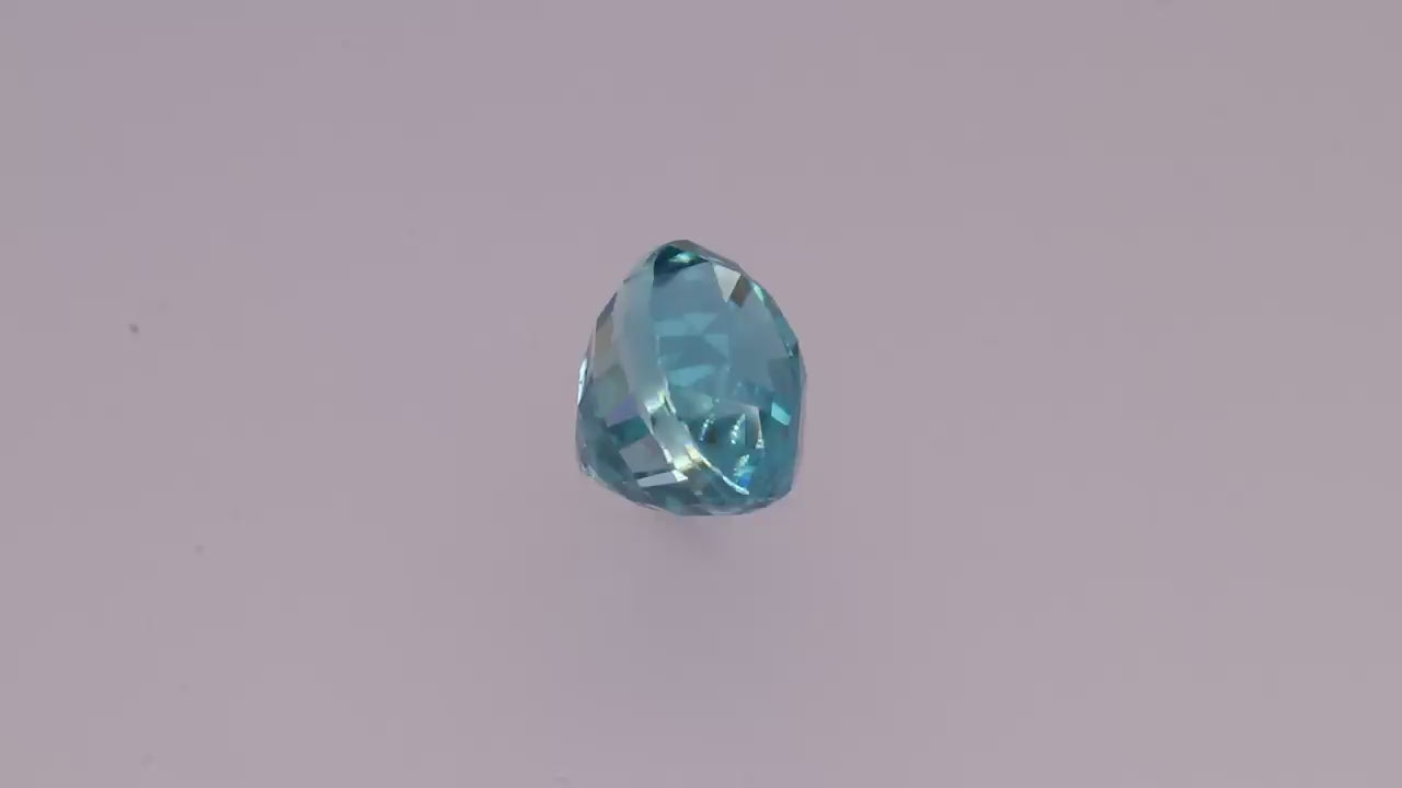 Blue Zircon 4.32 ct