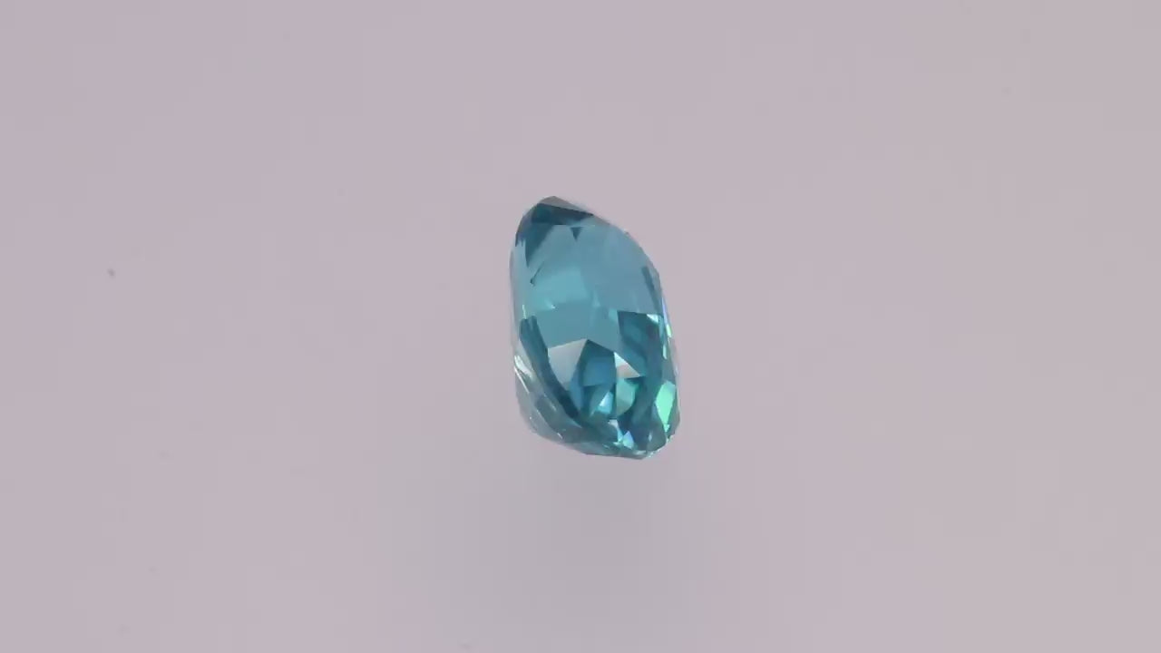 Blue Zircon 4.40 ct