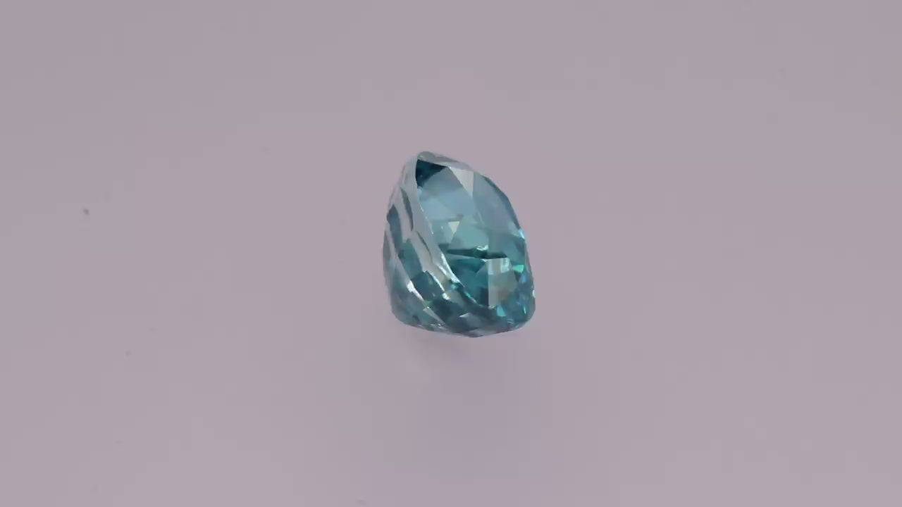 Blue Zircon 4.09 ct