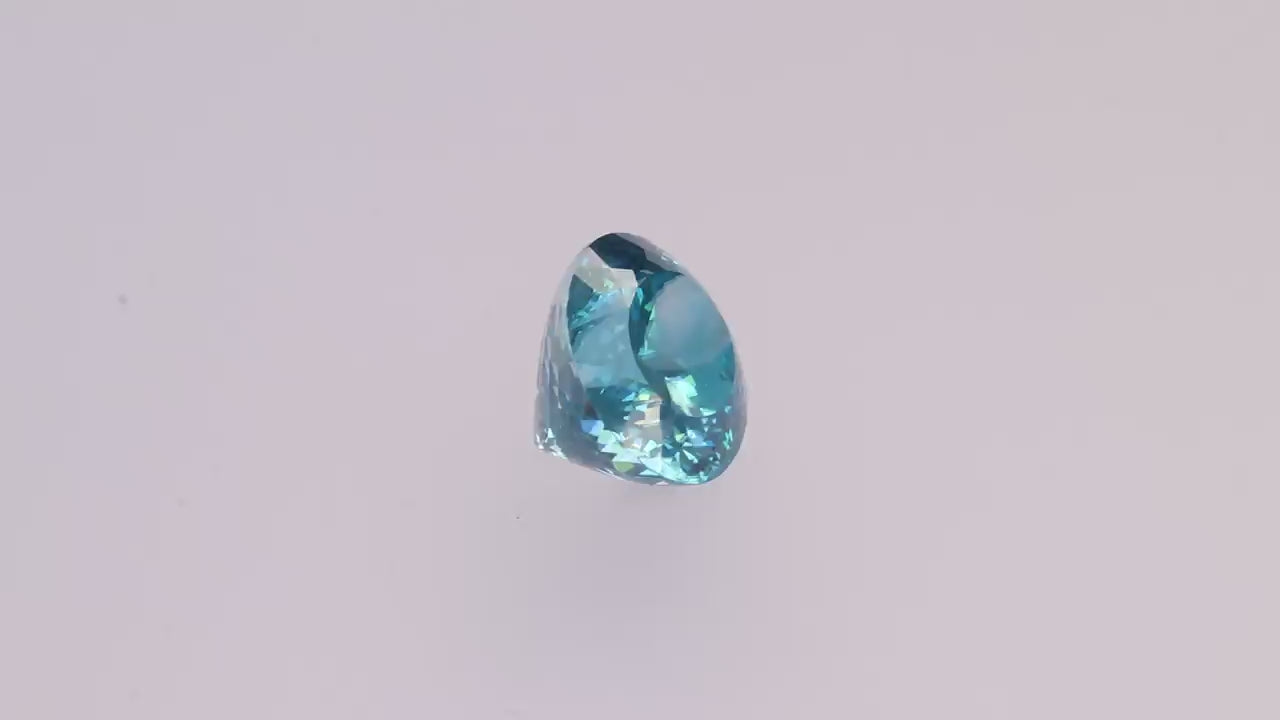 Blue Zircon 6.81 ct