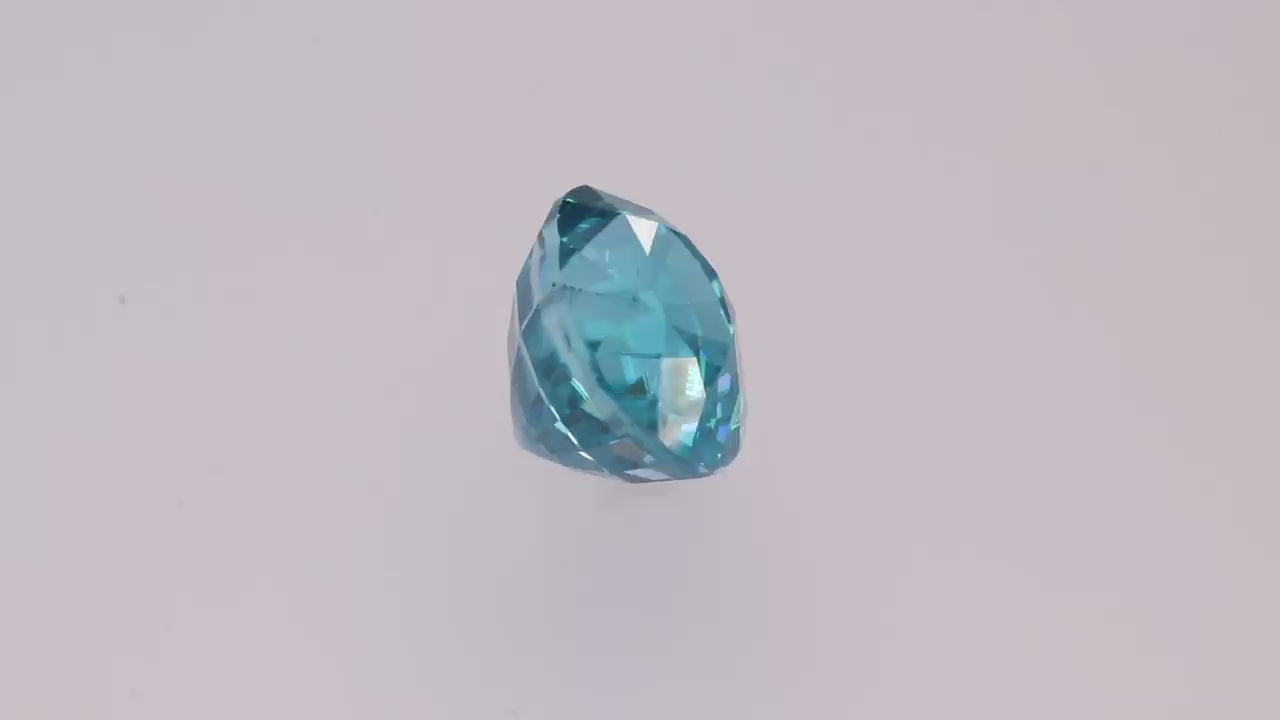 Blue Zircon 6.29 ct