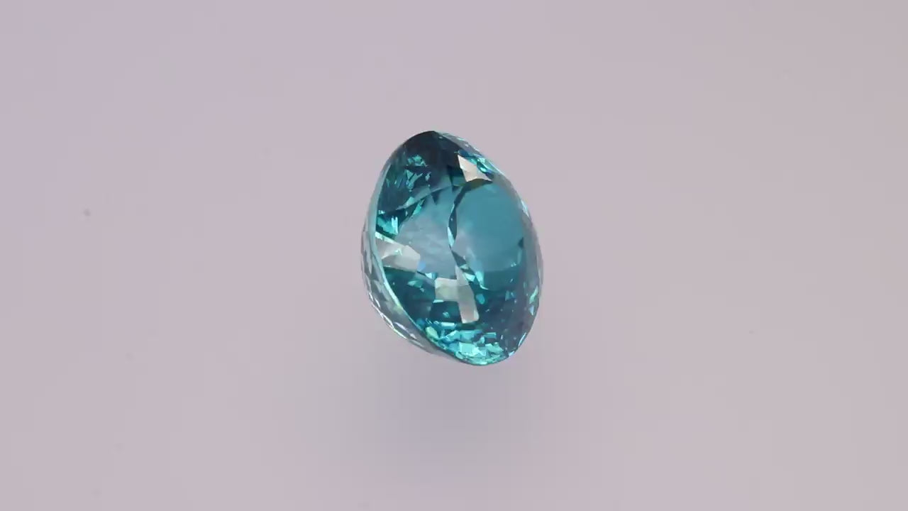 Blue Zircon 24.11 ct