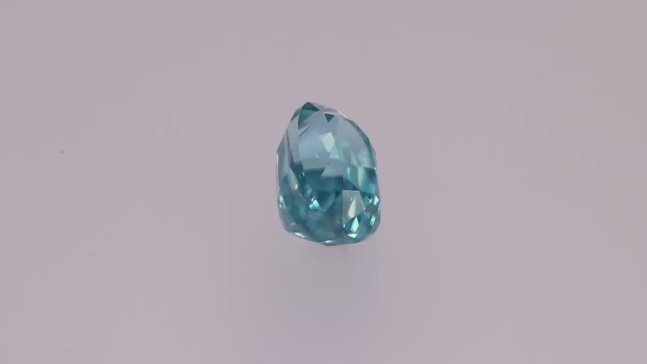 Blue Zircon 5.32 ct