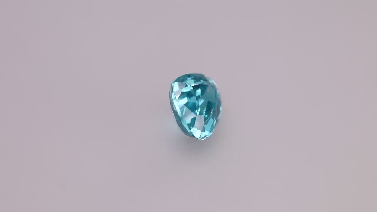 Blue Zircon 6.06 ct
