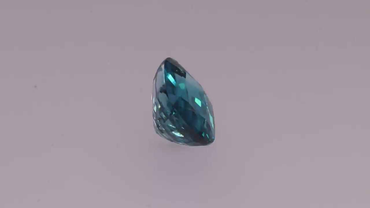 Blue Zircon 7.09 ct