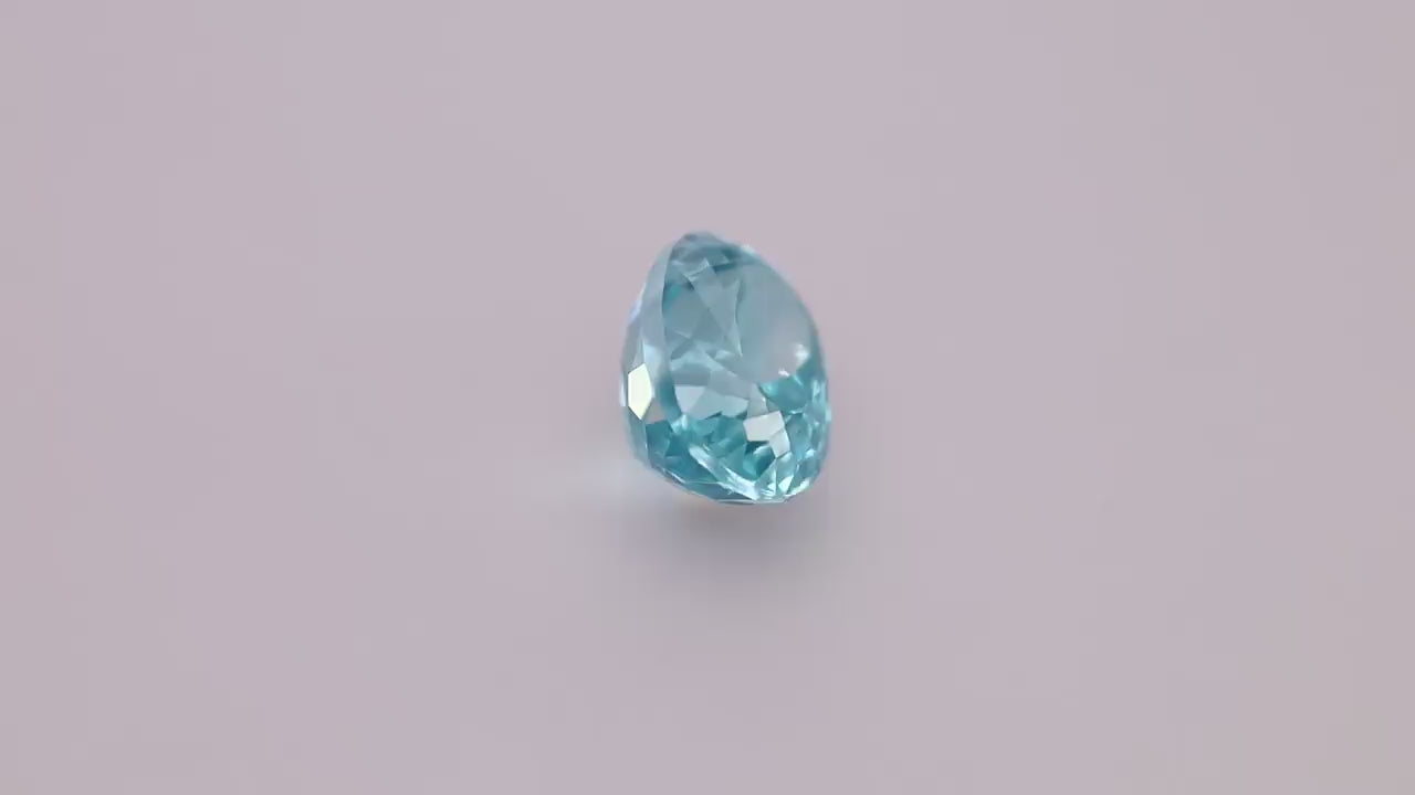 Blue Zircon 8.51 ct