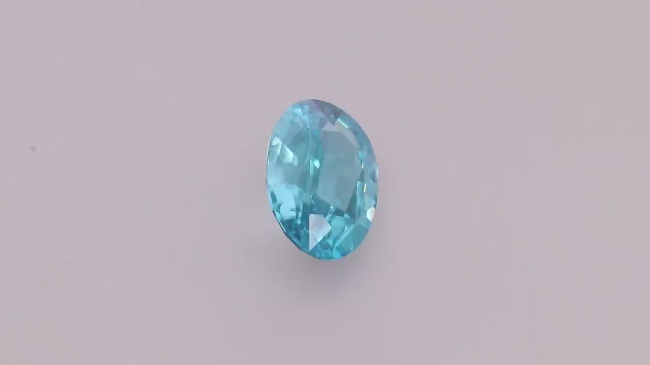 Blue Zircon 5.79 ct