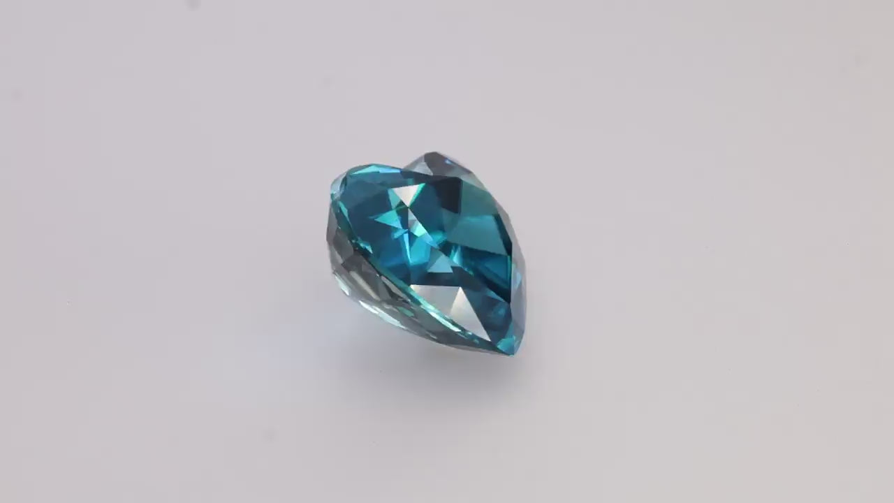 Blue Zircon 18.52 ct