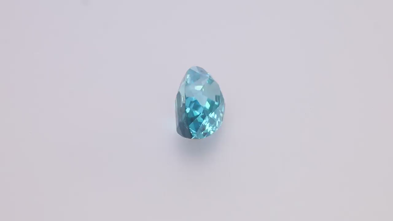 Blue Zircon 11.02 ct