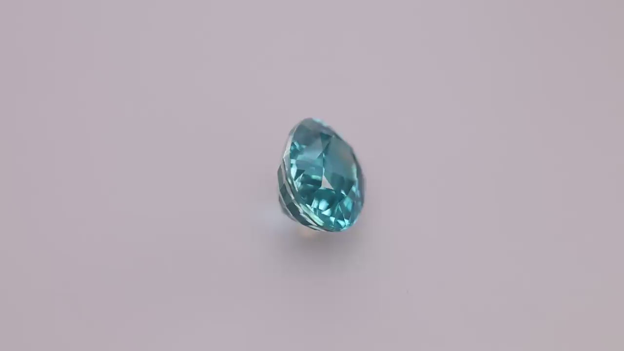 Blue Zircon 7.09 ct