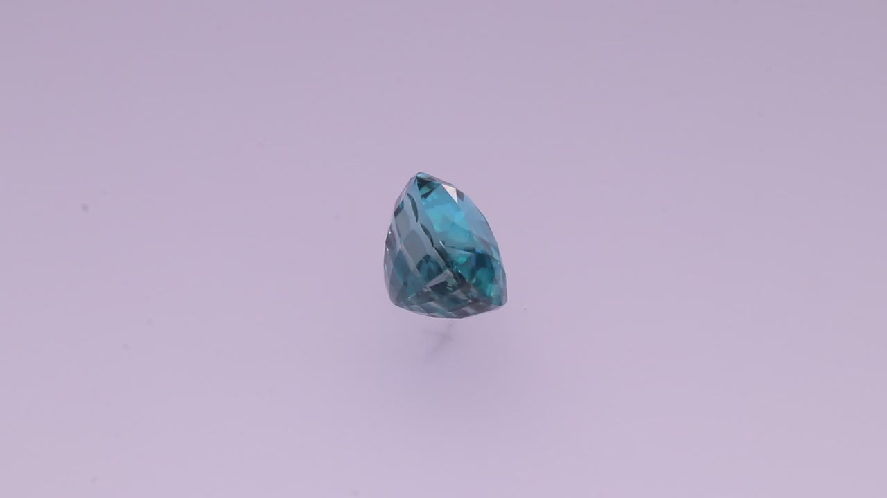 Blue Zircon 6.89 ct