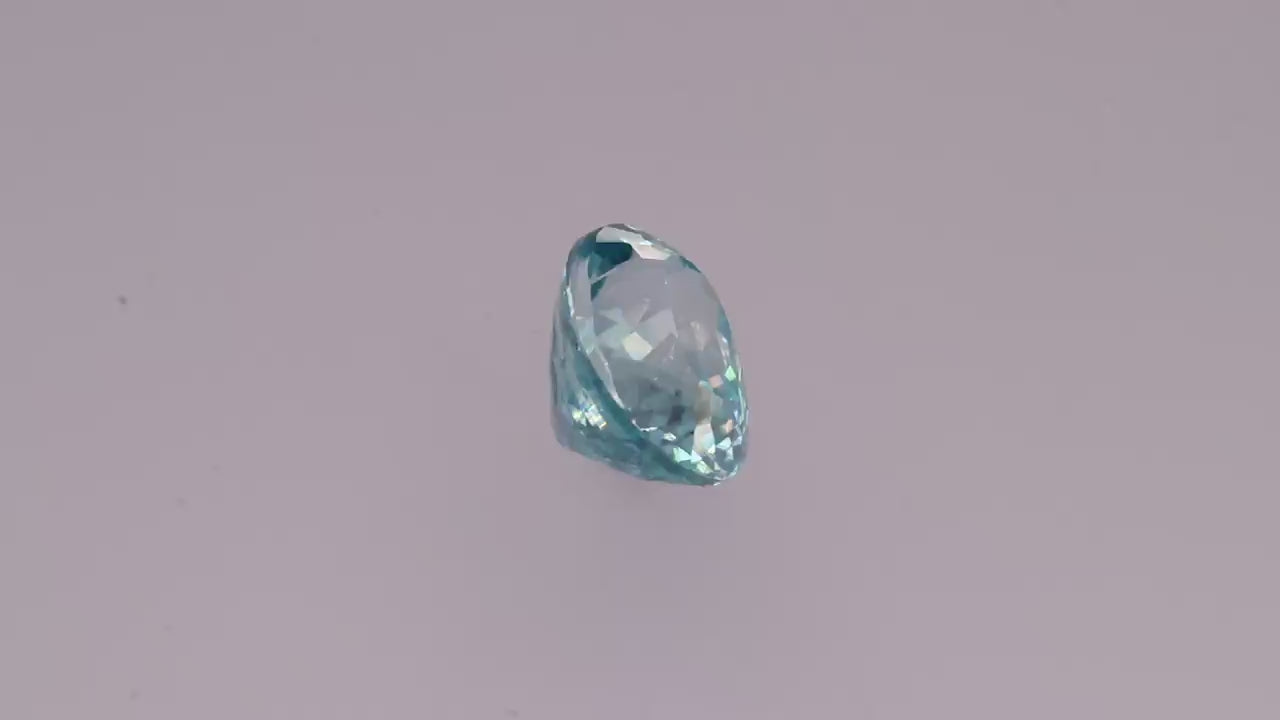 Blue Zircon 3.95 ct