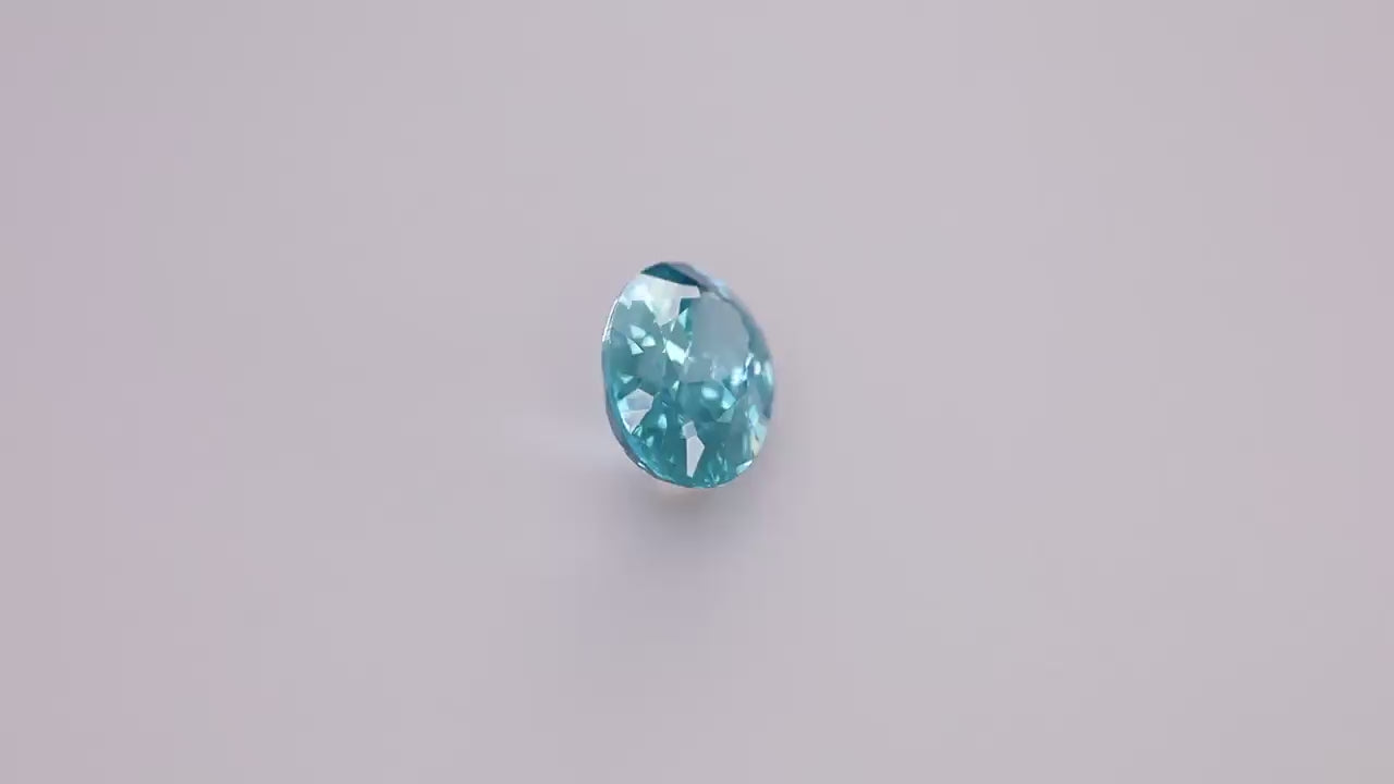 Blue Zircon 6.12 ct