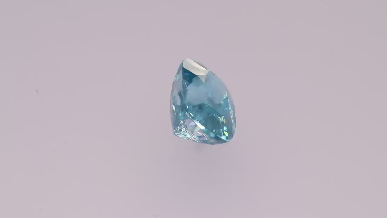Blue Zircon 6.18 ct