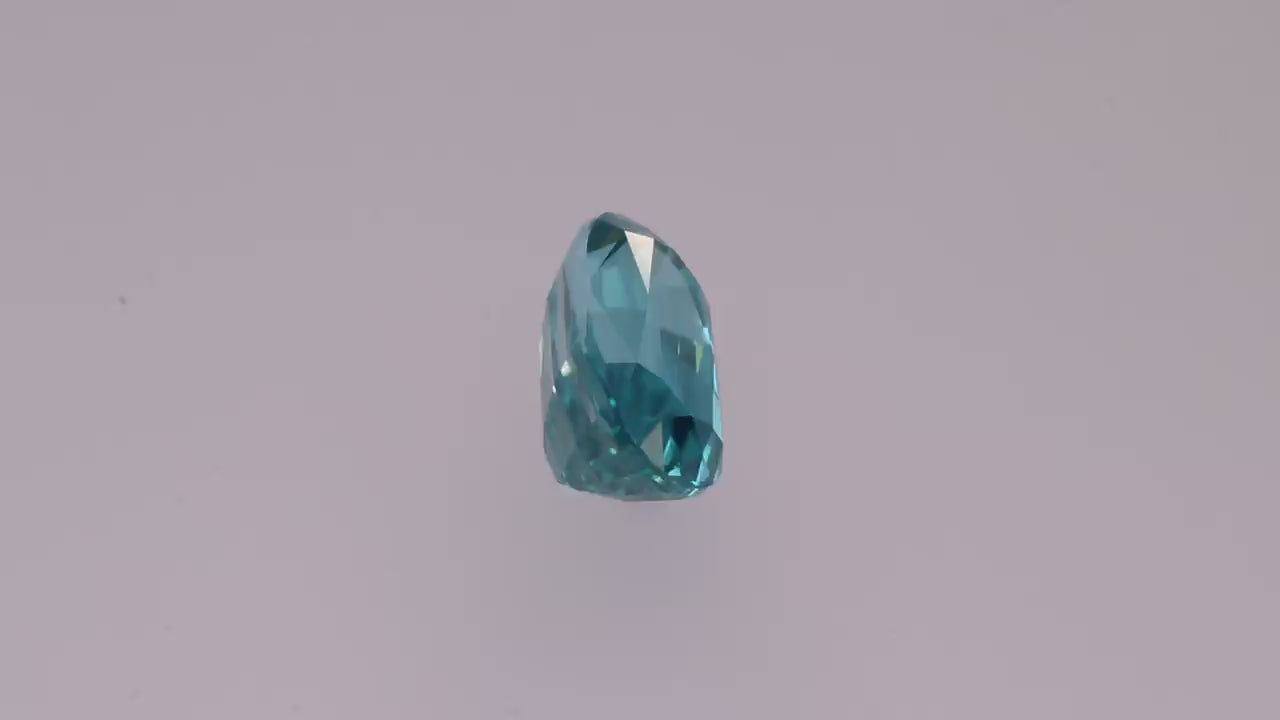 Blue Zircon 4.47 ct