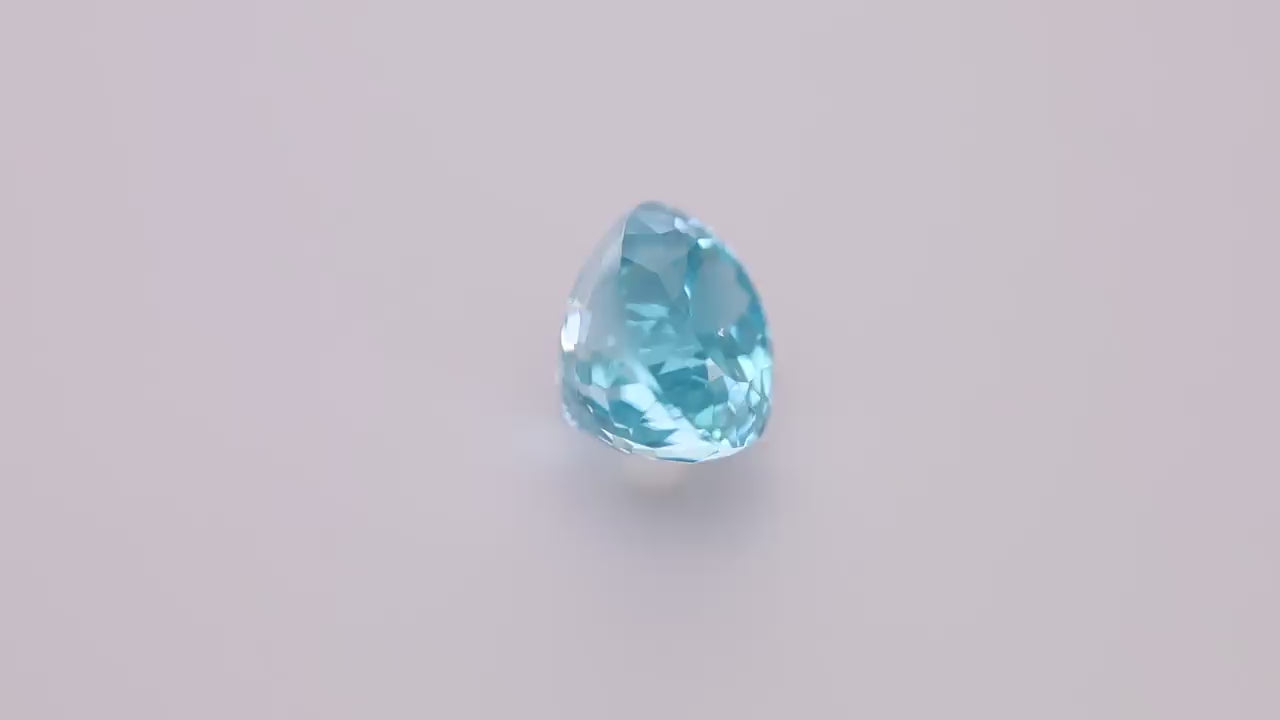 Blue Zircon 9.16 ct