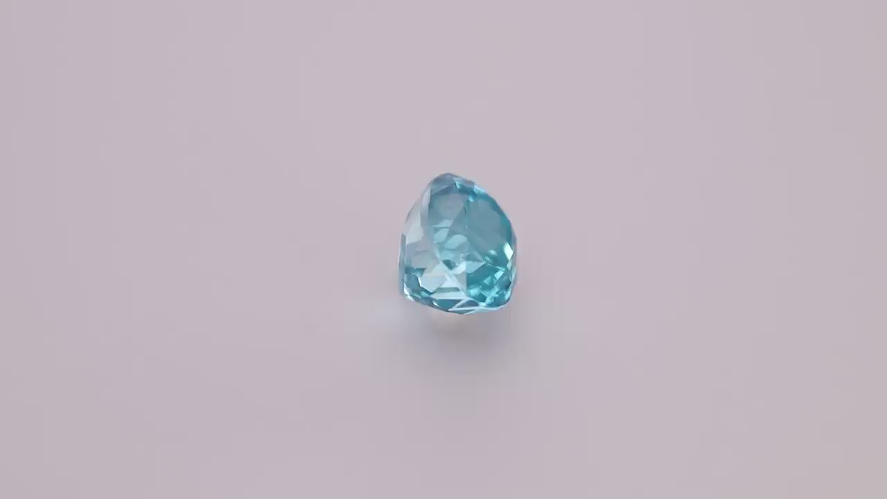 Blue Zircon 5.63 ct
