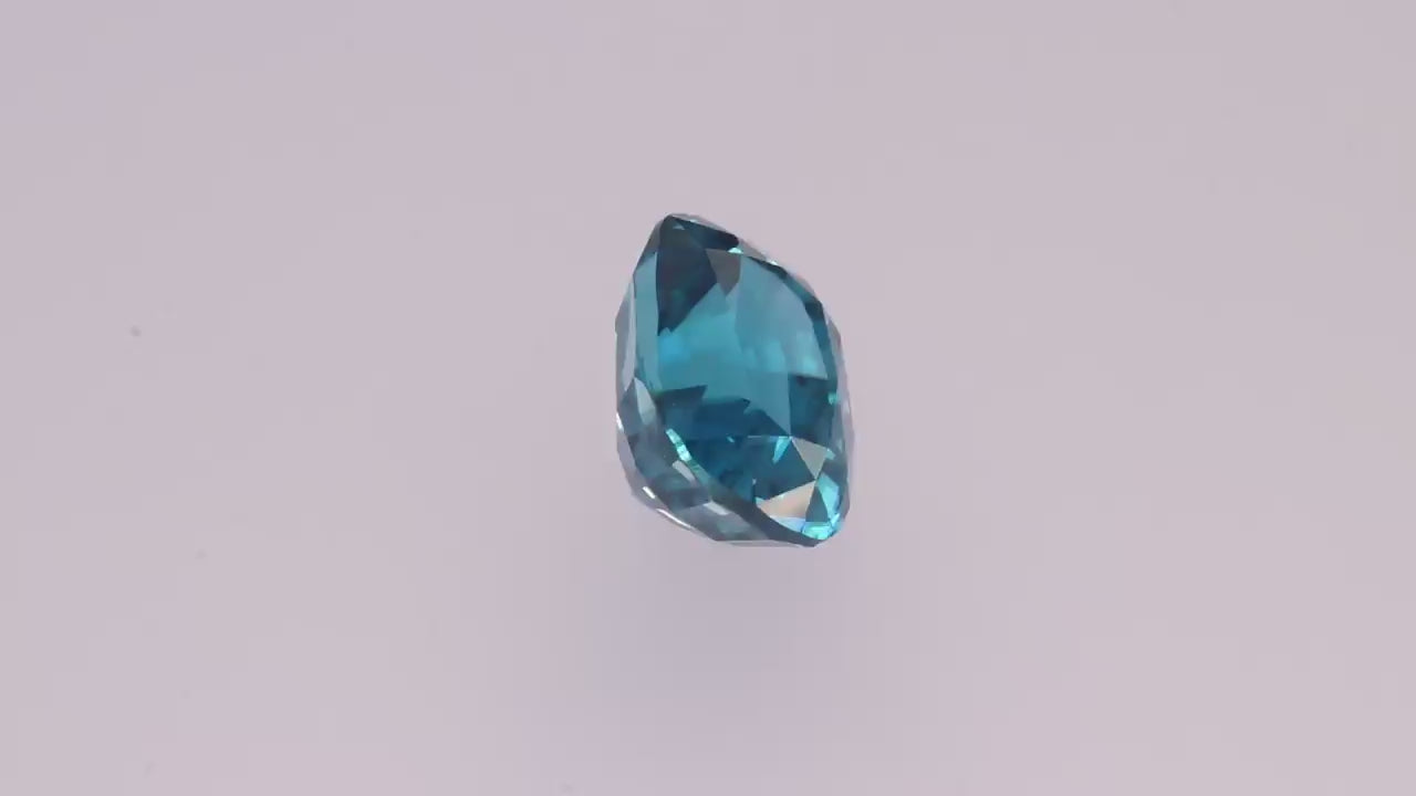 Blue Zircon 6.74 ct