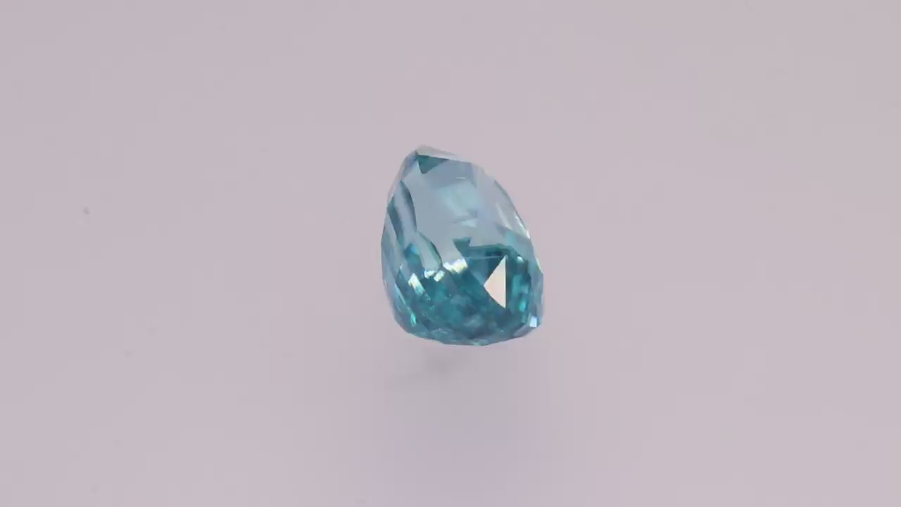 Blue Zircon 5.89 ct