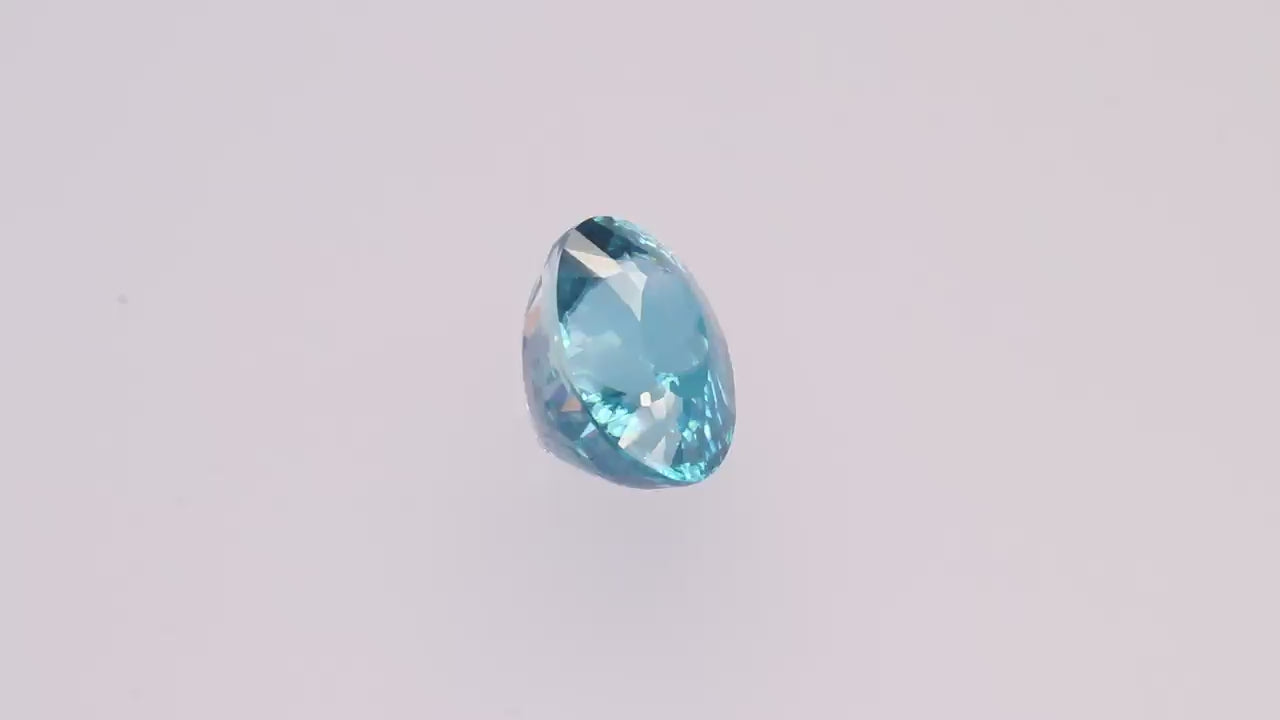 Blue Zircon 7.16 ct