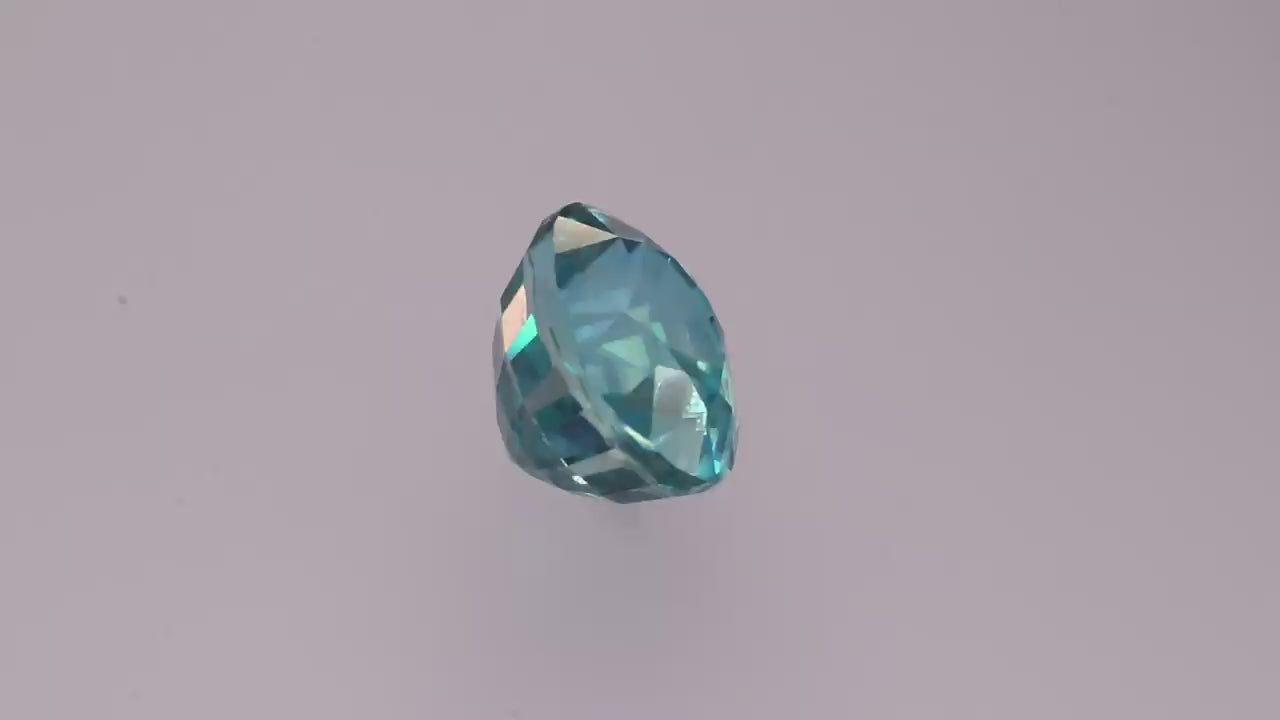 Blue Zircon 6.92 ct