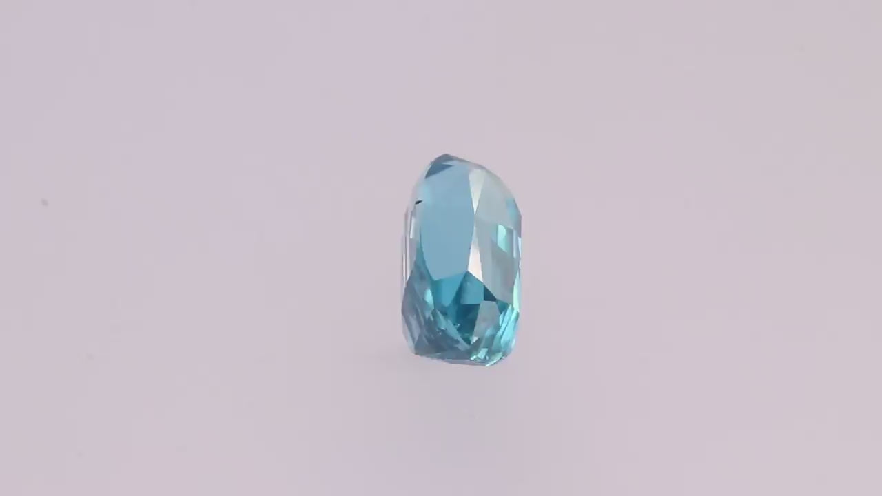 Blue Zircon 3.86 ct