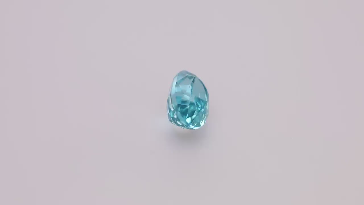 Blue Zircon 4.90 ct