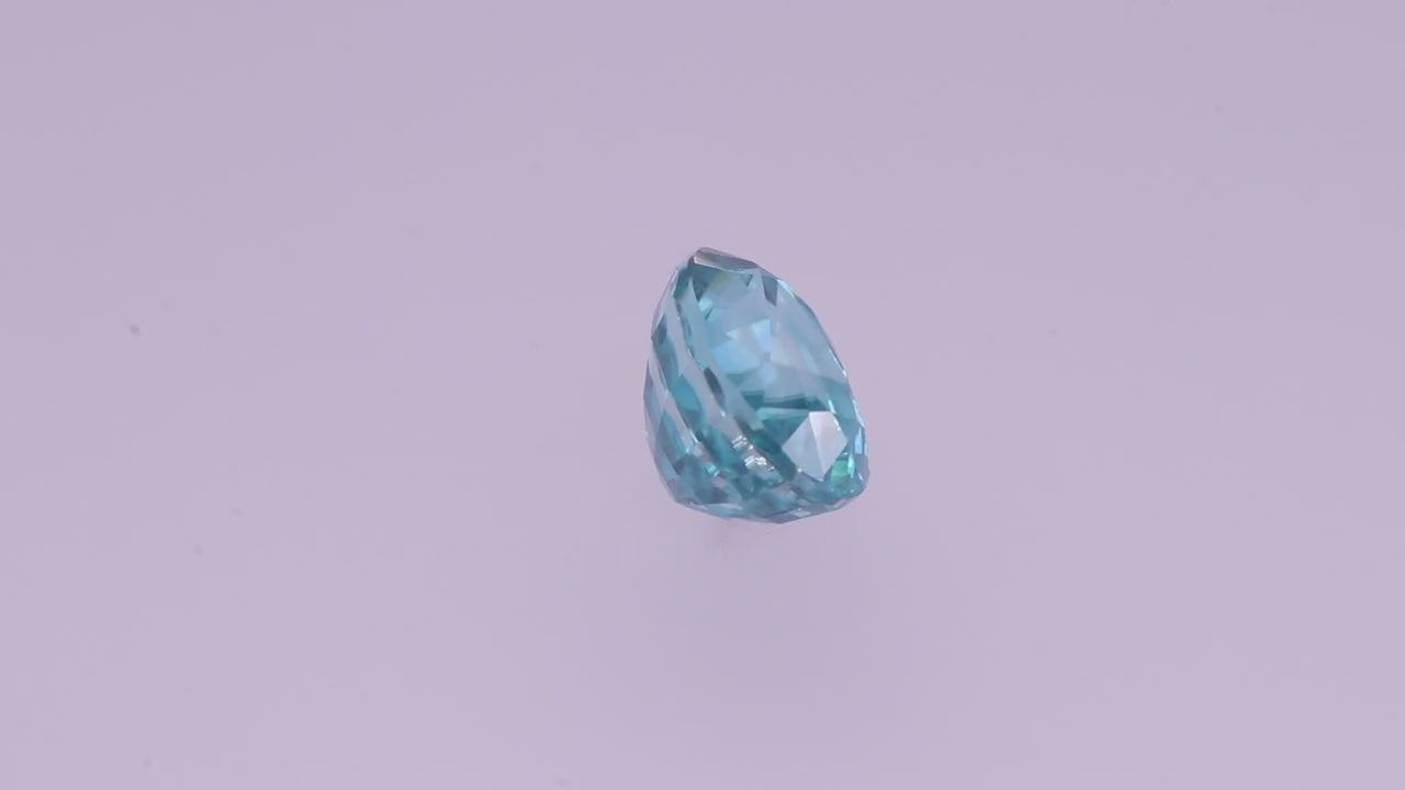 Blue Zircon 4.16 ct